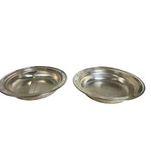 Vintage Silverplate Round Serving Dishes Communion Offering Church Divider